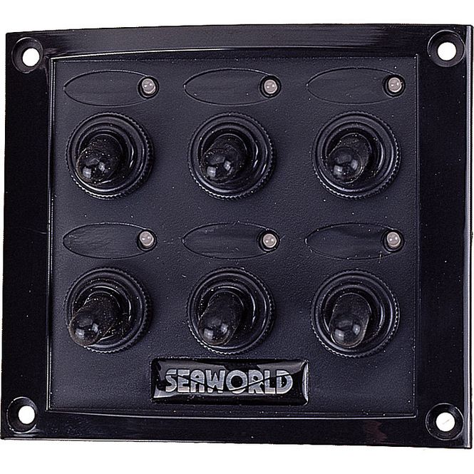 Hovedbilde Bryterpanel 6 brytere 12V