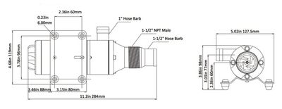 Seaflo Septikkvernpumpe 12V 