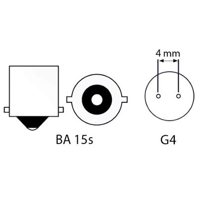 LED Adapter, BA15S til G4