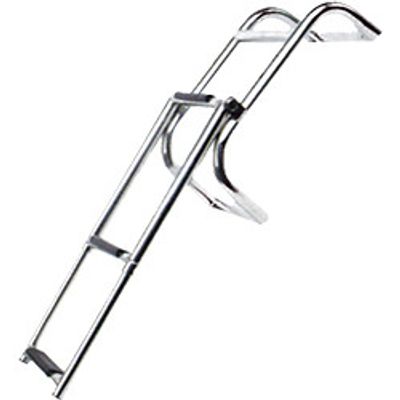         Badestige / badetrapp teleskop/hengslet for akterspeil, 4 trinn
