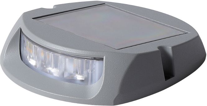 Hovedbilde 1852 Bryggelys/vegglys alu LED m/solcelle