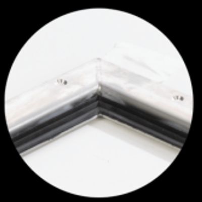 Aluminiumsluker firkantet 