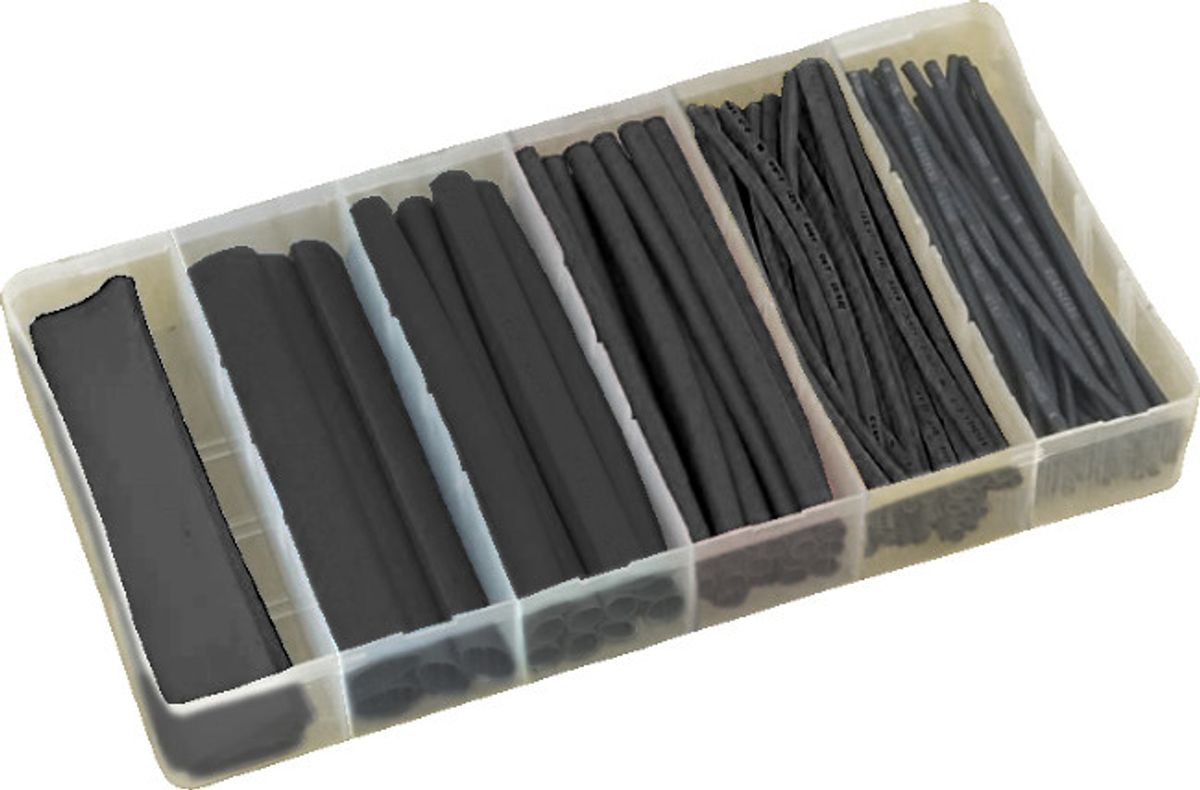 Krympeslangesett assortert, 100 deler