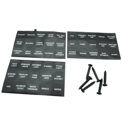 ProSupply Bryterpanel 4 Brytere med sikringsholder