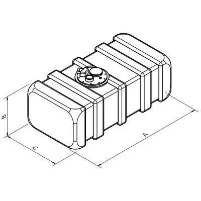 Drivstofftank CAN 140 L