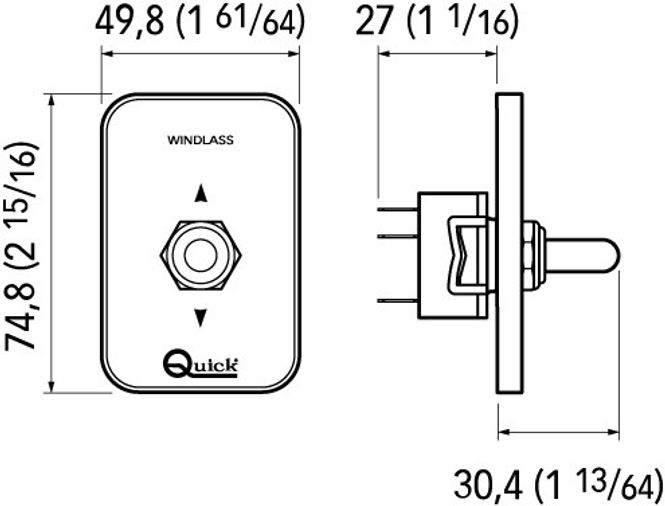 Hovedbilde Quick WCS820 betjeningspanel for ankervinsj