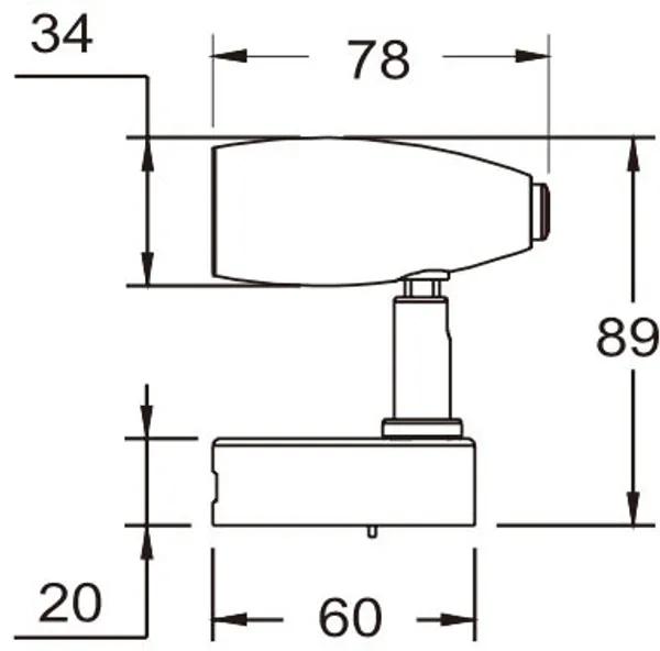Hovedbilde 1852 Rana LED-lampe m/bryter og USB